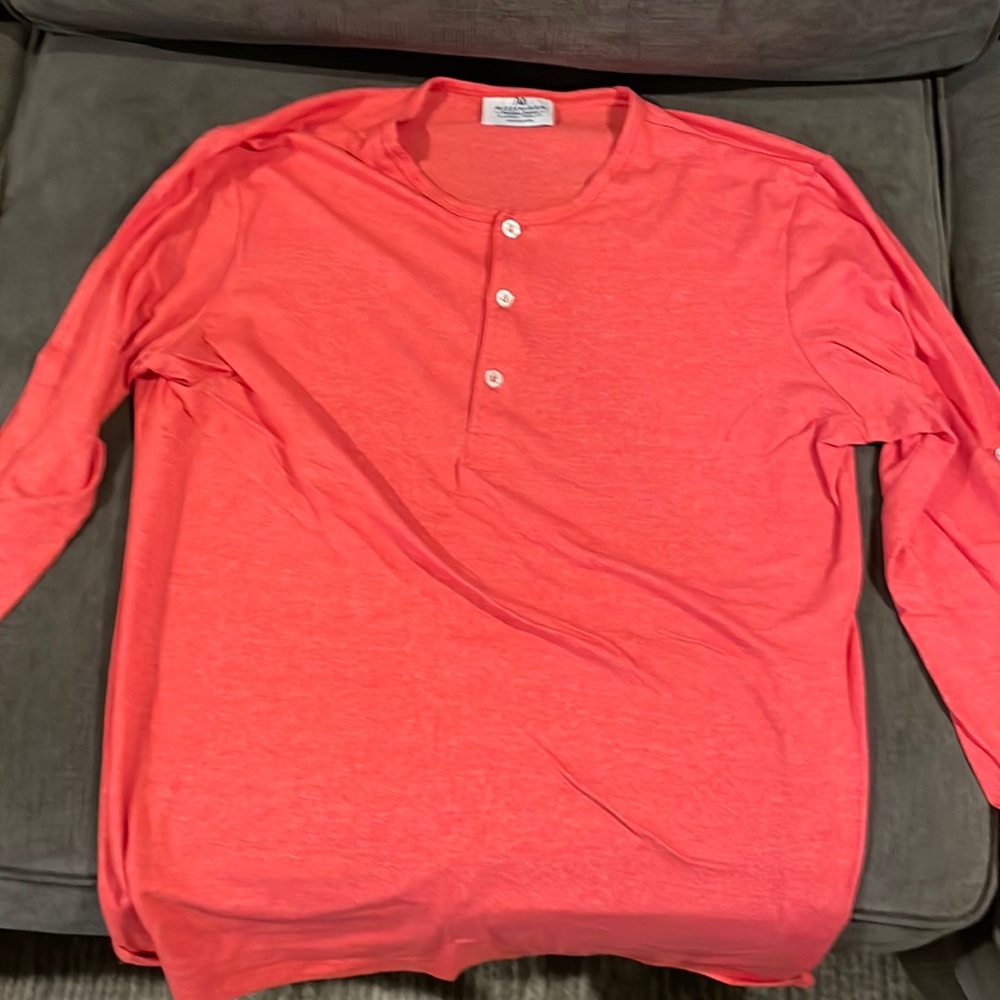 Mizzen & Main Trim Fit stretch Long Sleeve Henley